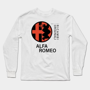 Alfa Romeo Ricambi Originali black text Long Sleeve T-Shirt